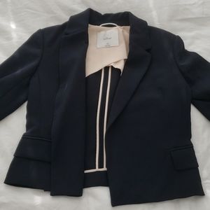 WILFRED - CROPPED BLACK BLAZER